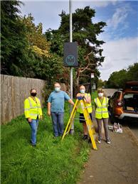 New Speed Indicator Device installed in village